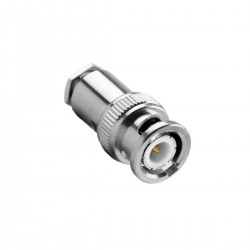 Conector Bnc 50 Ohms Macho Reto Prensa Cabo Rg-58 Cabo Fino