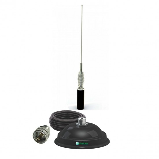 Antena Móvel 5db Vhf Ars 5/8o Suporte Magnético Mv35eam