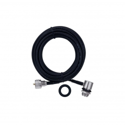 Cabo Coaxial Px Aquário Rg58 Conector Uhf Macho 5,5 Metros