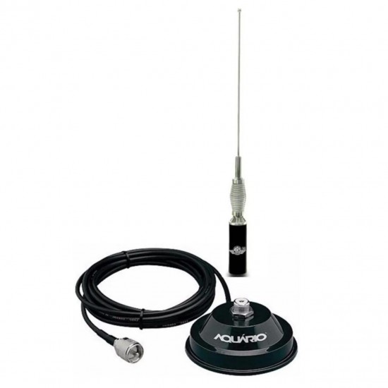 Antena Móvel 5db Vhf Ars 5/8o Suporte Magnético Mv35eam