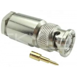 Conector Bnc 50r Macho Reto Prensa Cabo Rg/rgc213 900