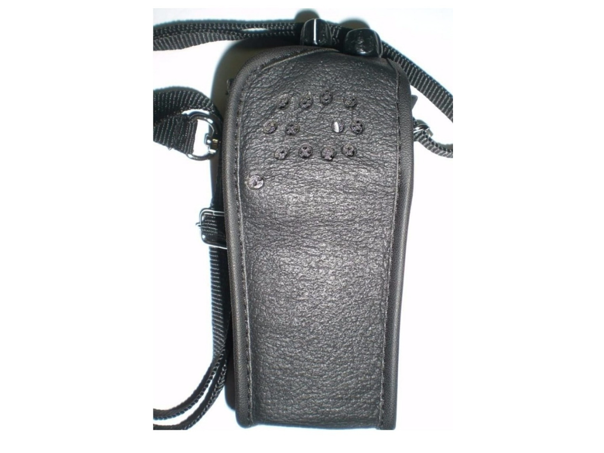 Capa Couro Legitimo Sem Visor Radio Motorola Ep-450-dep-450