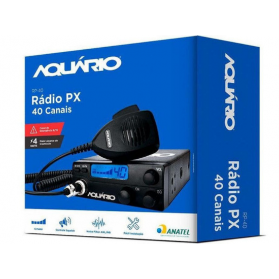 Rádio Px 40 Canais Aquario Antena 