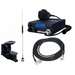 Kit Rádio Px 40 Canais Aquario Antena B-2050 S Calha Cabo