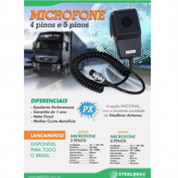 Microfone Px 4 Pinos Steelbras - Ap5554