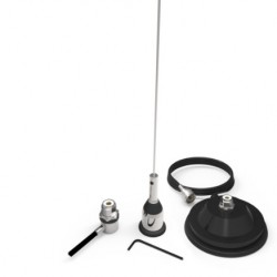 antena sl foguetino SLMFM-0V com suporte magnético steelbras 
