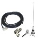 Antena Móvel 1/4 Vhf e Cabo 5 metros com coenctor mini motorola asl SLMFM-0V