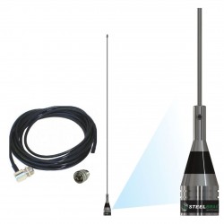 Antena Veicular Vhf 1/4 Onda Cabo Coaxial 5m Padrão - Ap0186