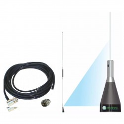 Kit Antena Móvel Px Bobina No Centro E Cabo Coaxial Ap10187