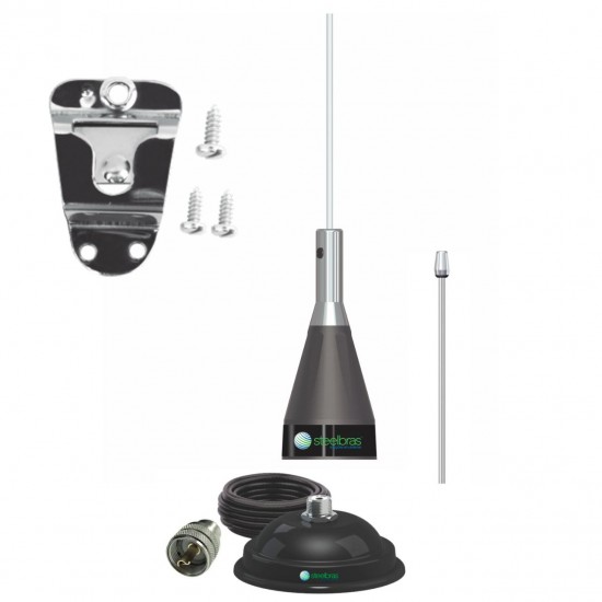 KIT Antena ap10186 Aquário Cabo 5,5 m Suporte Magnético 