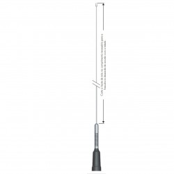 Antena Móvel Vhf 5/8 Onda Evolution C/ Mola Base Uhf Ap20189