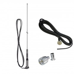 Antena Móvel Uhf 5/8 430-470 Mhz Slim Bold Mola Whip Ap9100