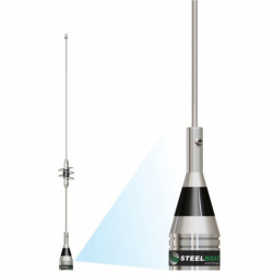 Antena Movel Dual B Vhf1/4 Uhf 5/8 Suporte caminonete Ap0188