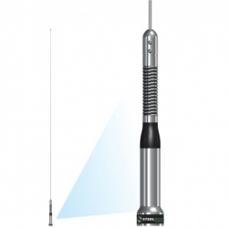 Antena Móvel Px Slim Bold Com Mola Base Uhf Ap8690