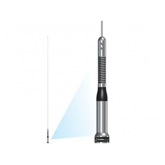 Antena Móvel Px Slim Bold Com Mola Base Uhf Ap8690