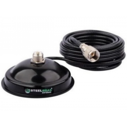 Kit de  Antena Móvel Vhf 1/4 de onda com a base magnética Vhf Fm - Ap 0186