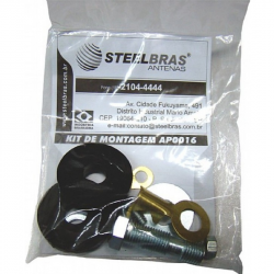 Kit De Montagem Antena Px Móvel 1/4 Onda Steelbrás - Ap0016