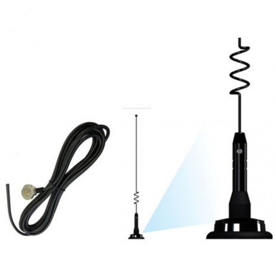 Antena Móvel Uhf 5/8o Whip 900 Mhz Cabo +cachimbo Ap39001